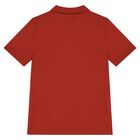 Boys Red Logo Polo Shirt, 1, hi-res