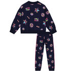 Girls Navy Blue Tracksuit, 1, hi-res