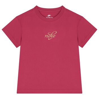 Girls Pink Logo T-Shirt