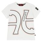 Younger Boys White Logo T-Shirt, 1, hi-res