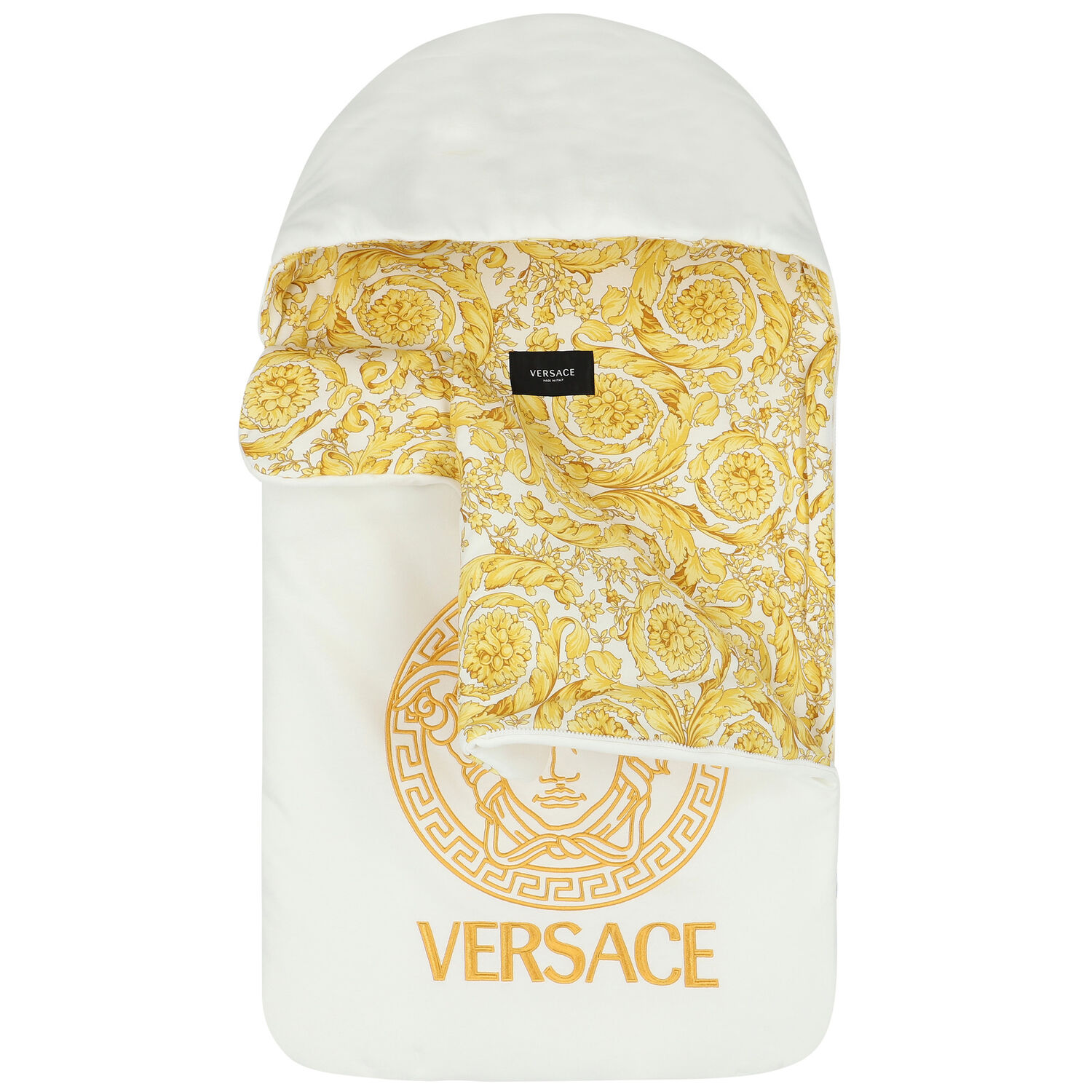 Ivory & Gold Barocco Logo Baby Nest, 1, hi-res