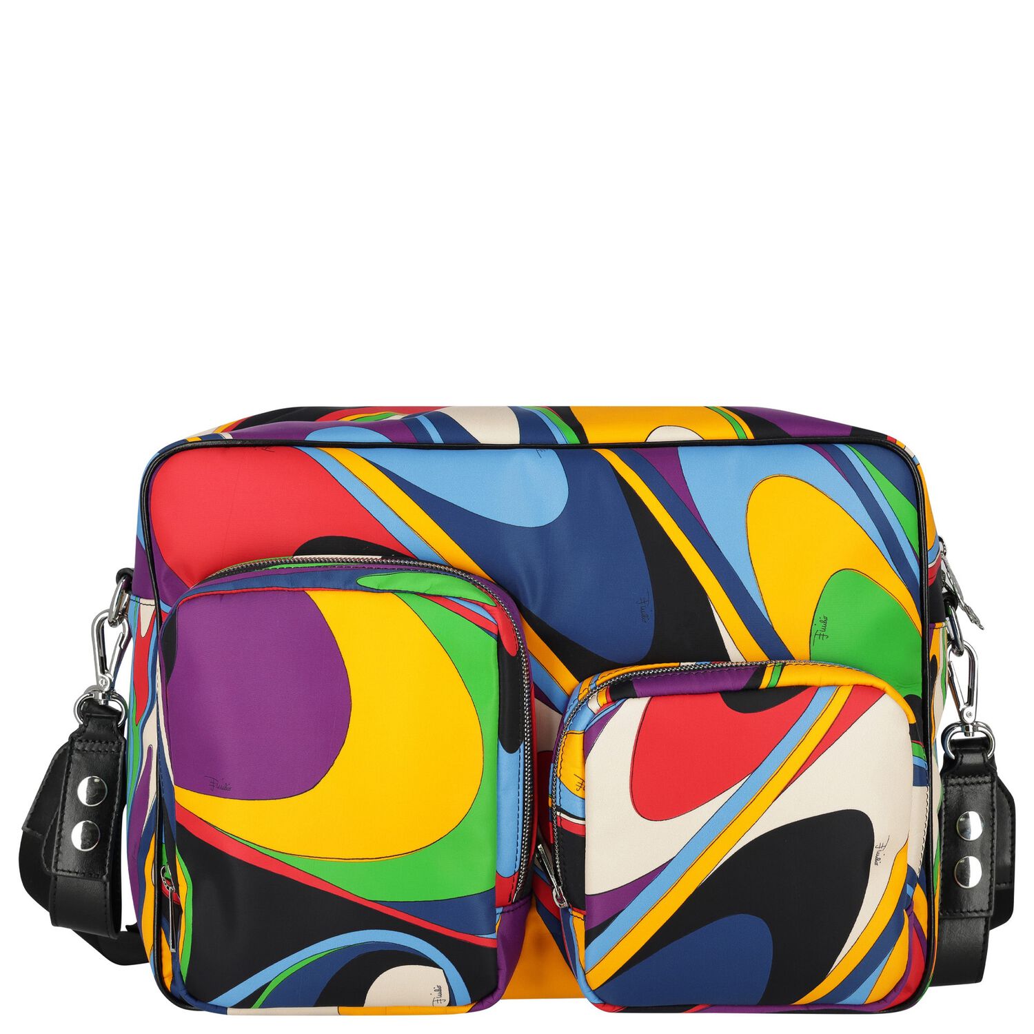 Black & Purple Onde Baby Changing Bag, 1, hi-res image number null