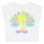 Girls White Tweety Bird T-Shirt, 1, hi-res