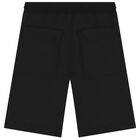 Boys Black Zigzag Shorts, 1, hi-res