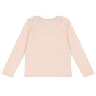 Girls Pink Logo Long Sleeve Top, 1, hi-res