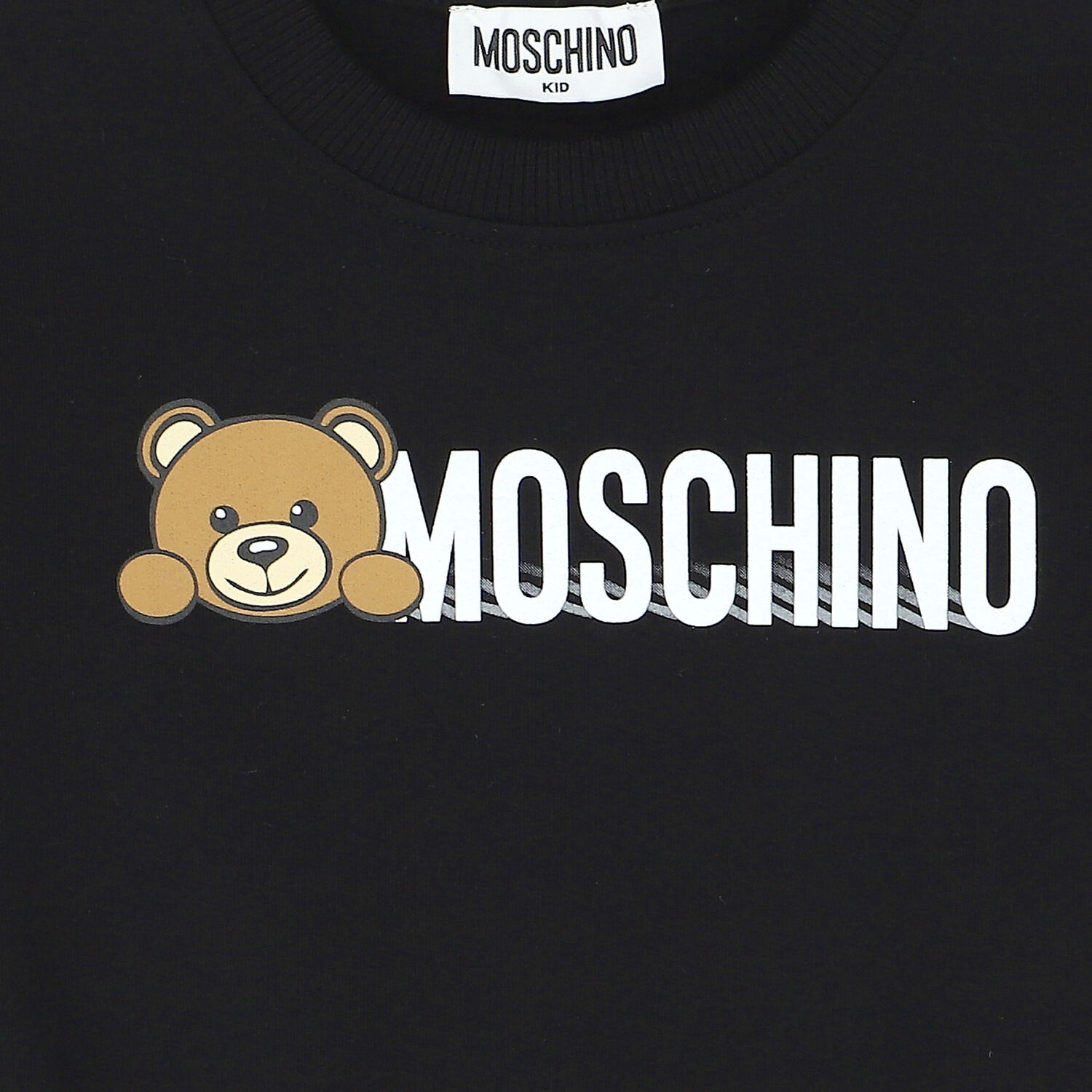 Black Teddy Bear Logo Sweatshirt, 3, hi-res