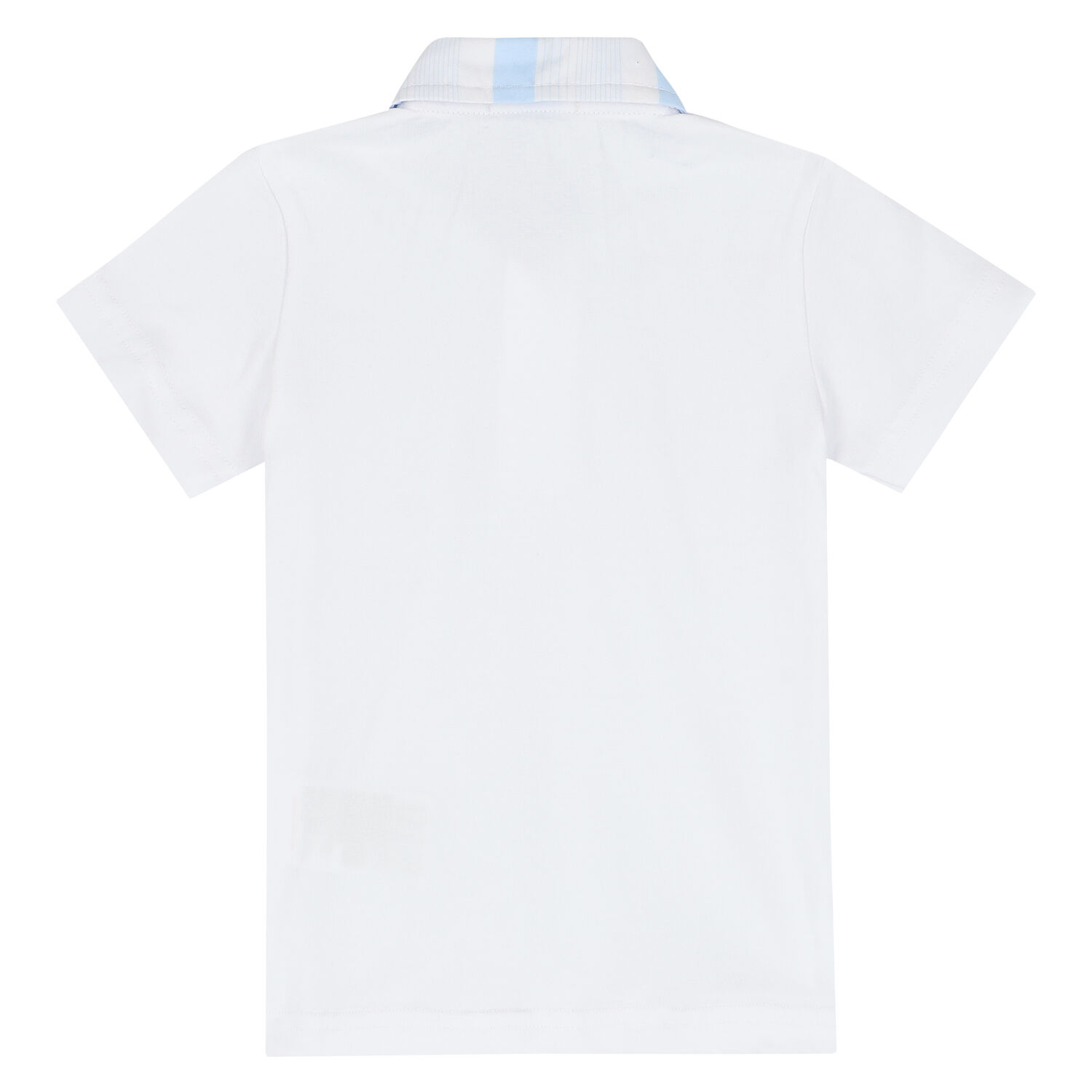 Younger Boys White & Blue Shorts, 1, hi-res