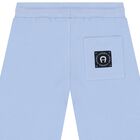 Boys Blue Logo Shorts, 1, hi-res