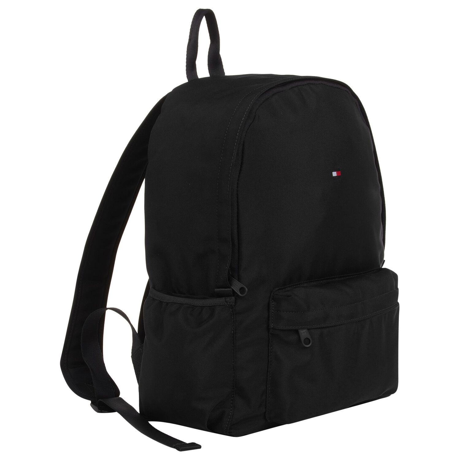 Black Logo Backpack, 1, hi-res