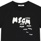 Boys Black Logo T-Shirt, 3, hi-res