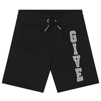 Boys Black Logo Shorts