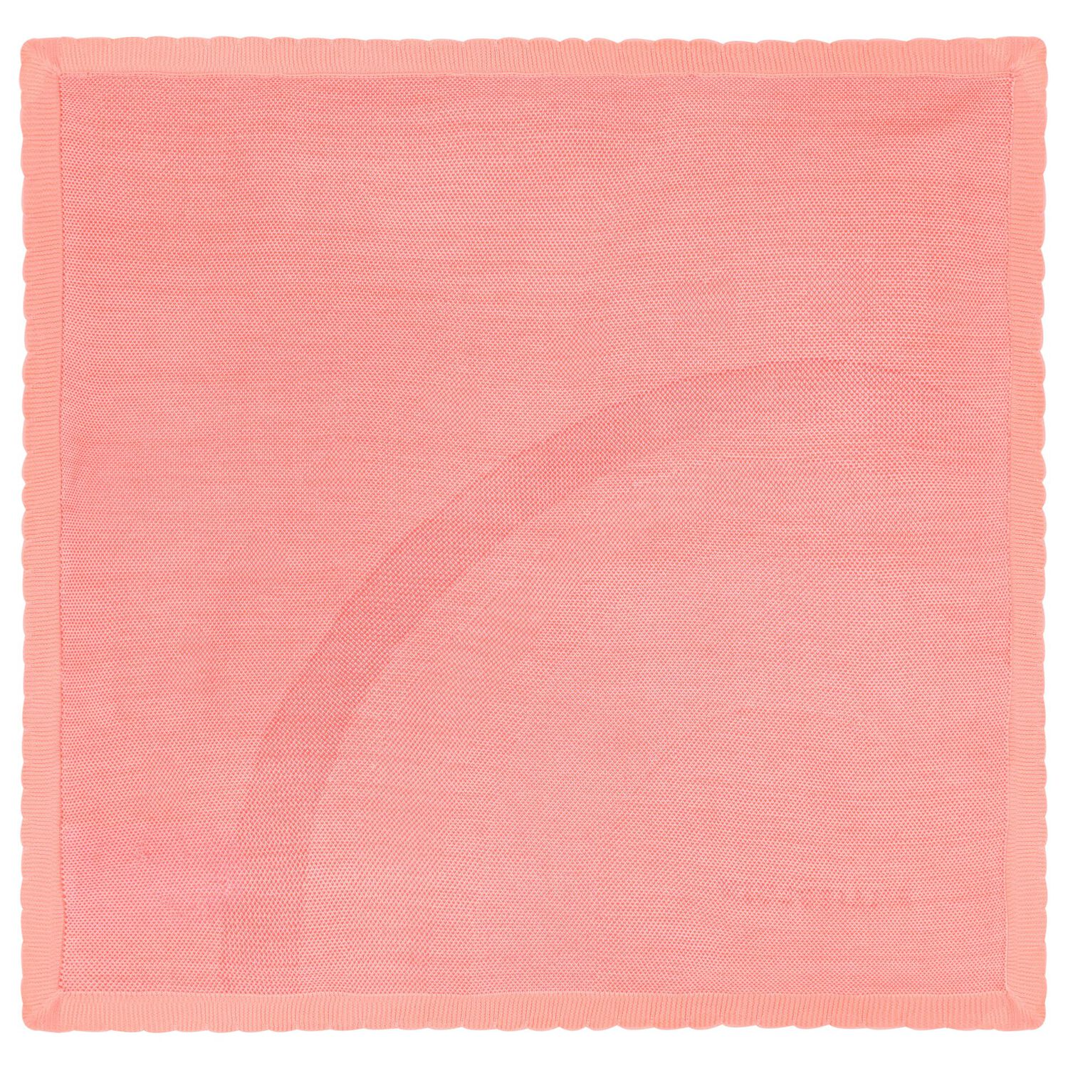 Baby Girls Pink Hearts Knitted Blanket, 1, hi-res