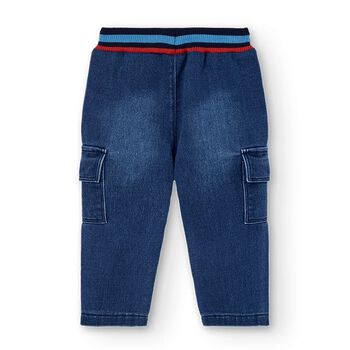Boys Blue Denim Joggers