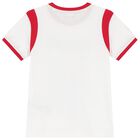 Boys White Logo T-Shirt, 1, hi-res