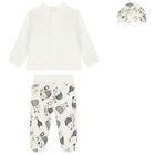 Ivory Velour Babygrow Gift Set, 1, hi-res