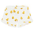 Baby Girls Yellow & White Shorts Set (4 Piece), 1, hi-res