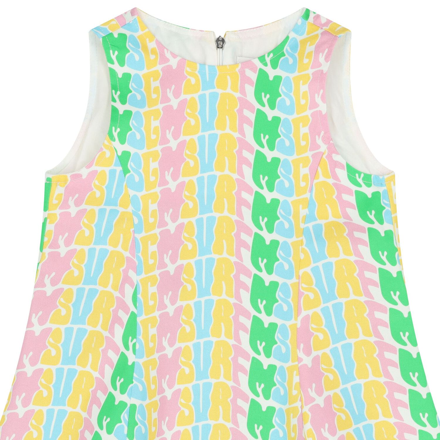 Girls Multi-Coloured Logo Dress, 1, hi-res