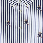 Boys White & Blue Polo Bear Striped Shirt, 1, hi-res