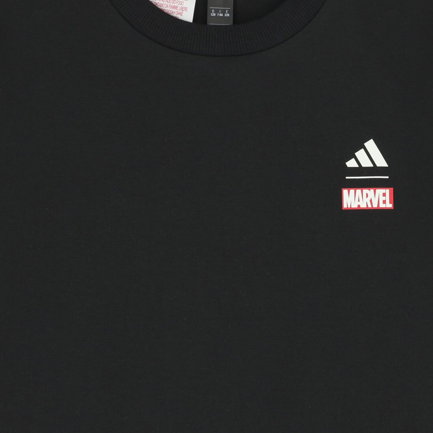 Boys Black Marvel T-Shirt, 1, hi-res