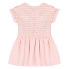 Younger Girls Pink Logo Dress, 1, hi-res