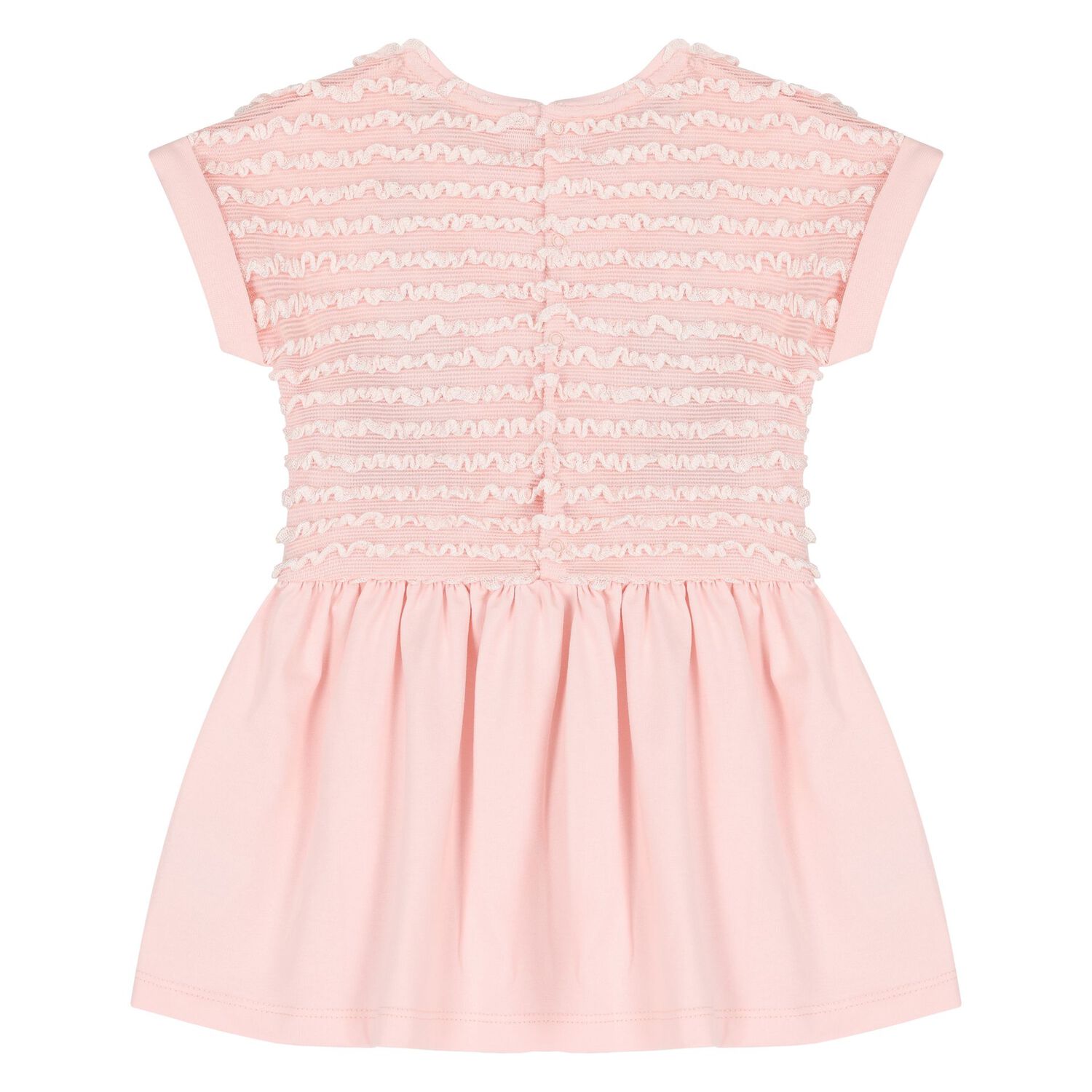 Younger Girls Pink Logo Dress, 1, hi-res