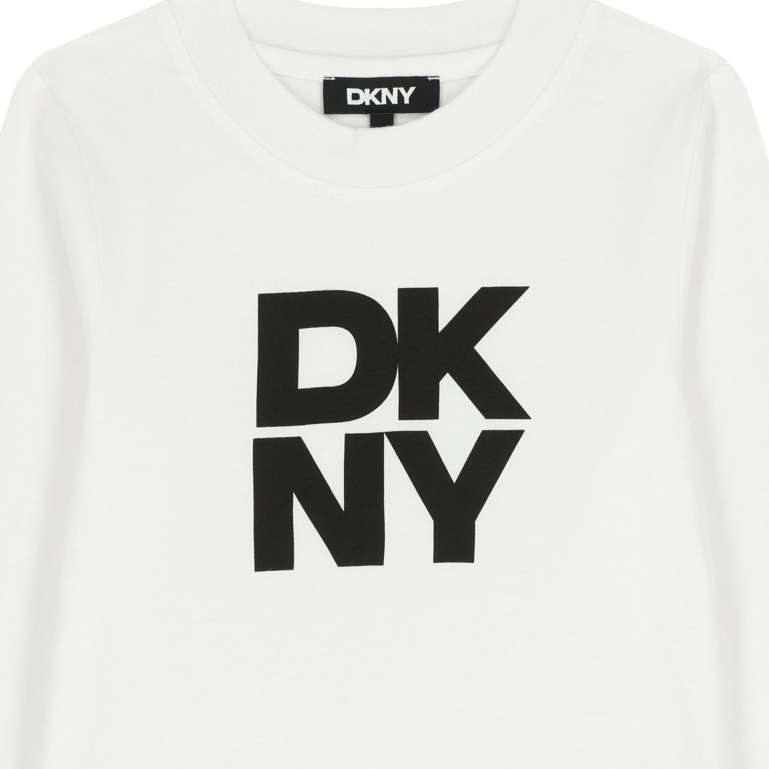 White Logo Long Sleeve Top, 2, hi-res