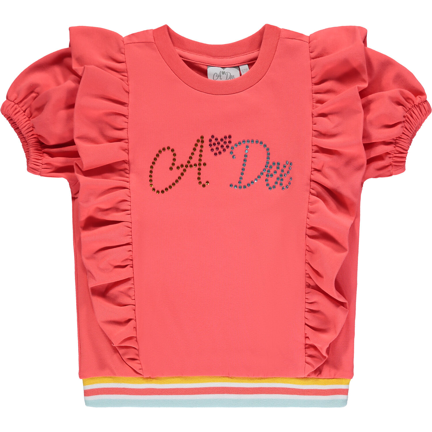 Girls Coral Logo Shorts Set, 1, hi-res