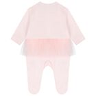 Baby Girls Pink Floral Babygrow, 1, hi-res