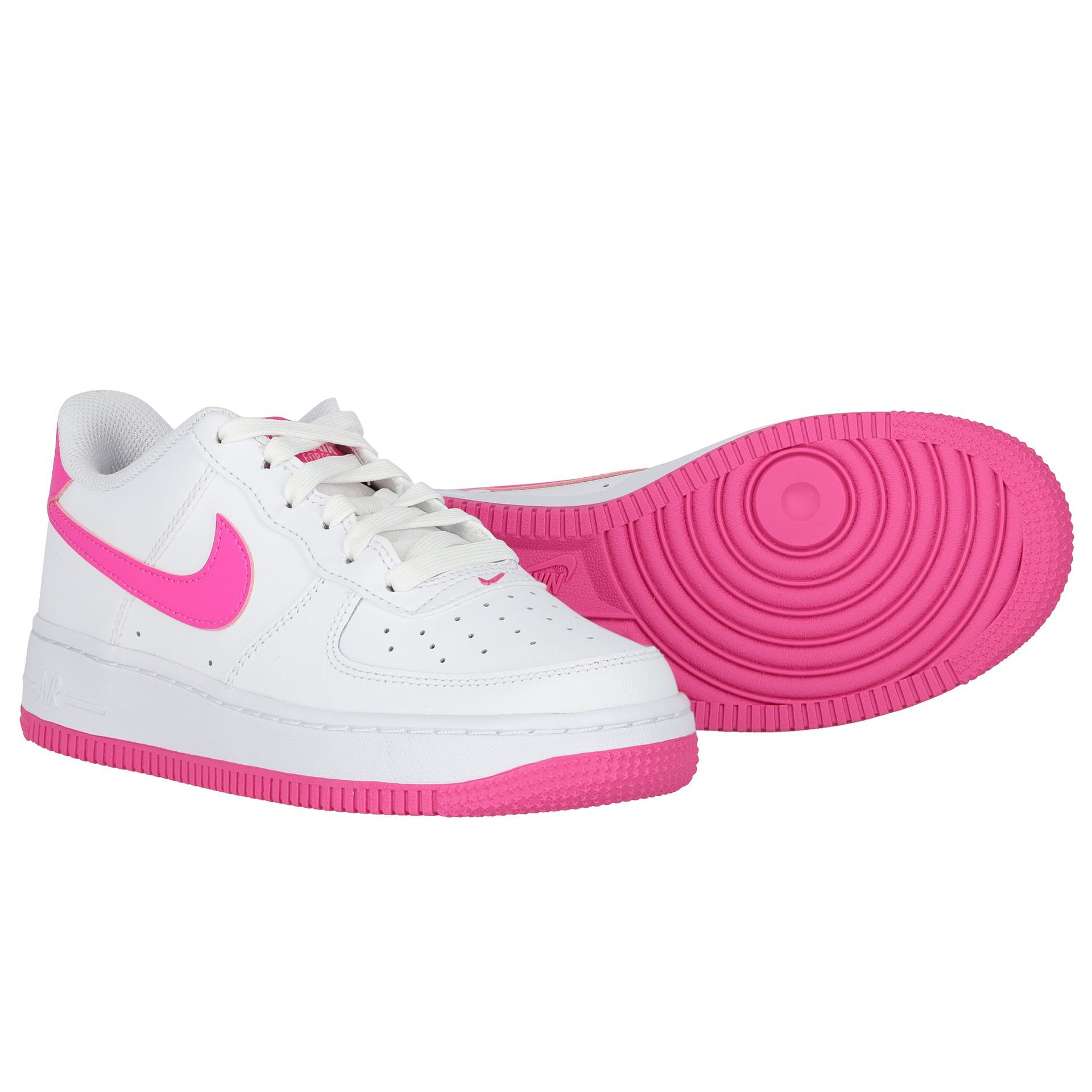 nike air force 1 low junior white and pink
