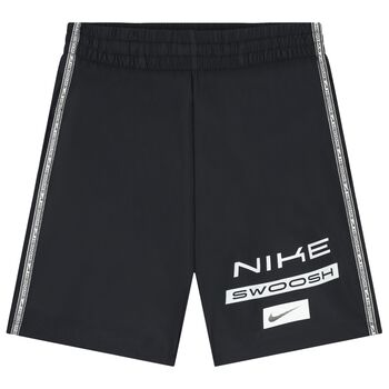 Boys Black Logo Shorts