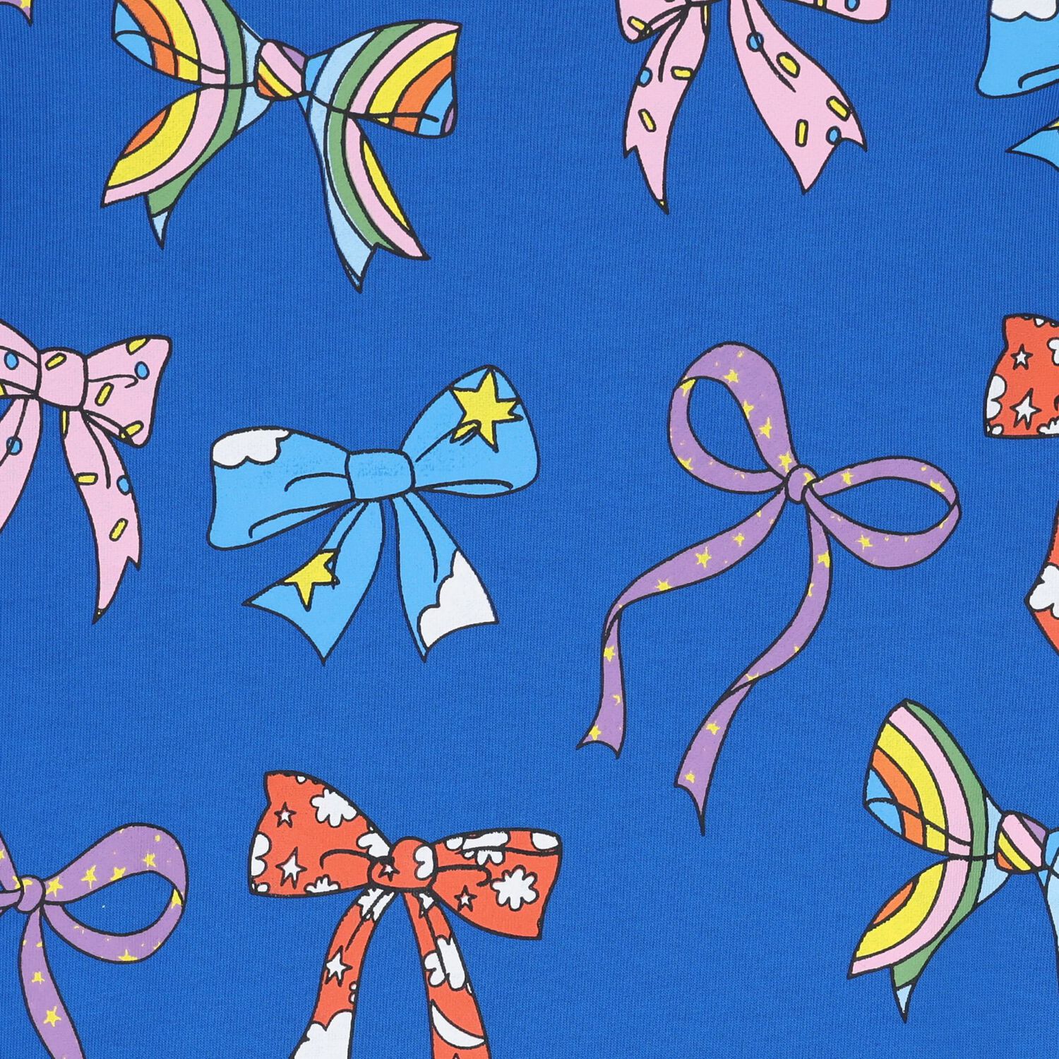 Girls Blue Bow Dress, 1, hi-res