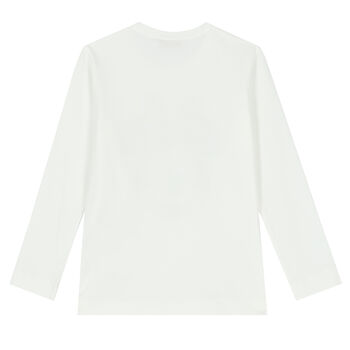Girls Ivory Minnie Mouse Long Sleeve Top