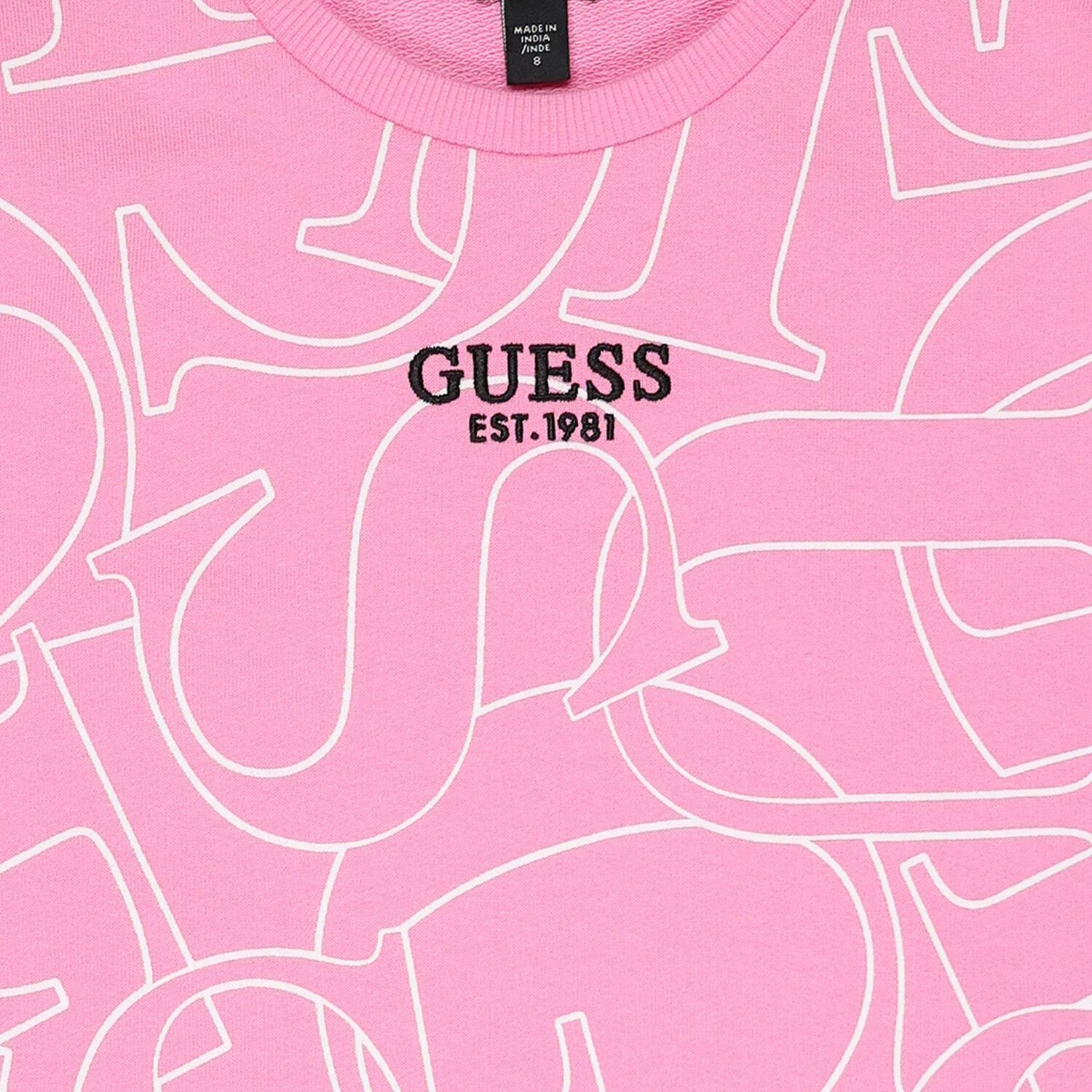 Girls Pink Logo Dress, 1, hi-res