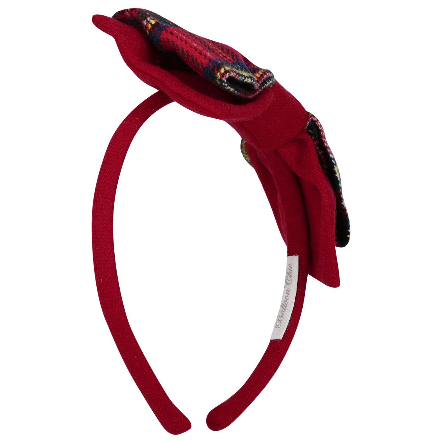 Girls Red Velvet Bow Headband, 1, hi-res image number null