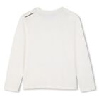Boys White Ikonik Long Sleeve Top, 1, hi-res