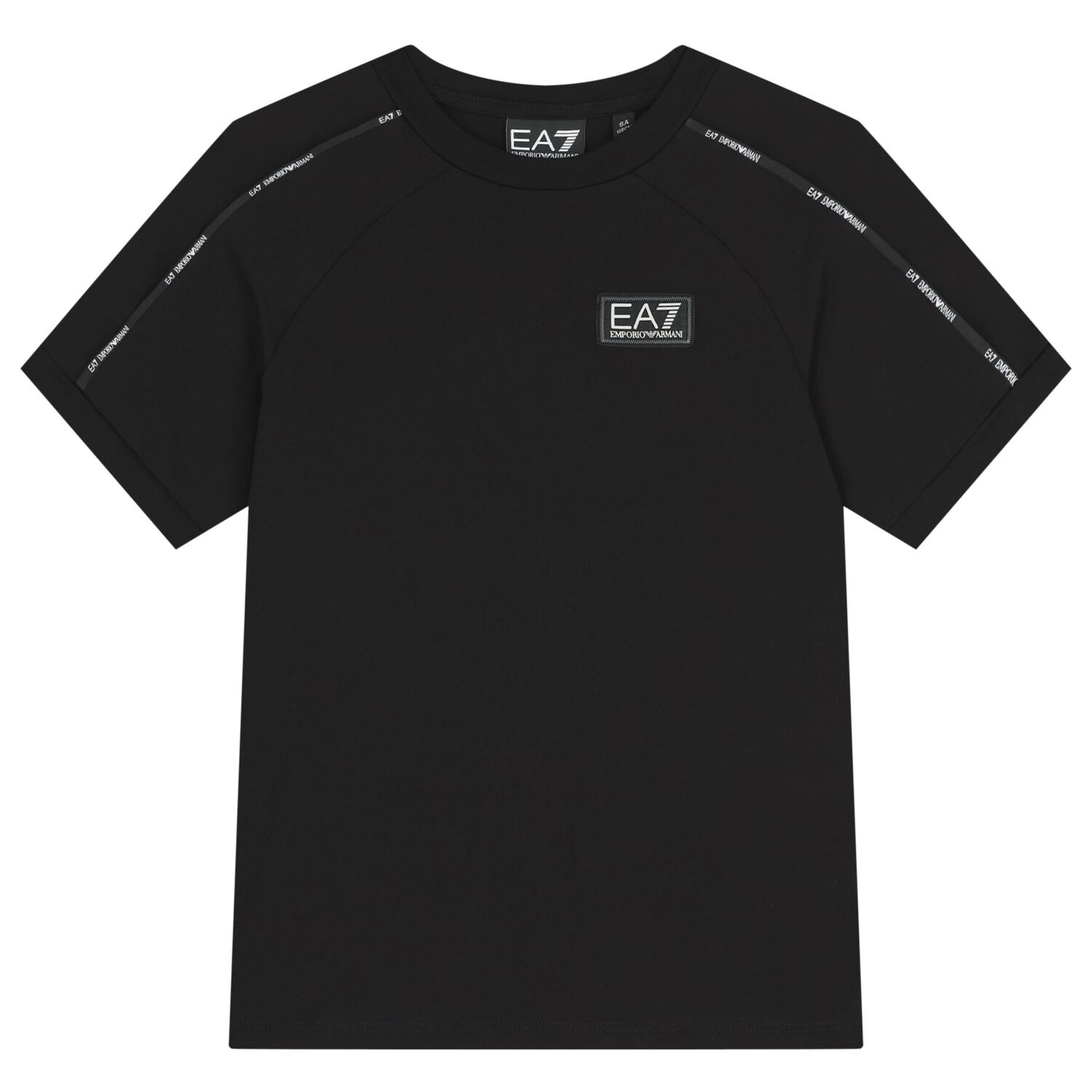 Boys Black Logo T-Shirt, 2, hi-res