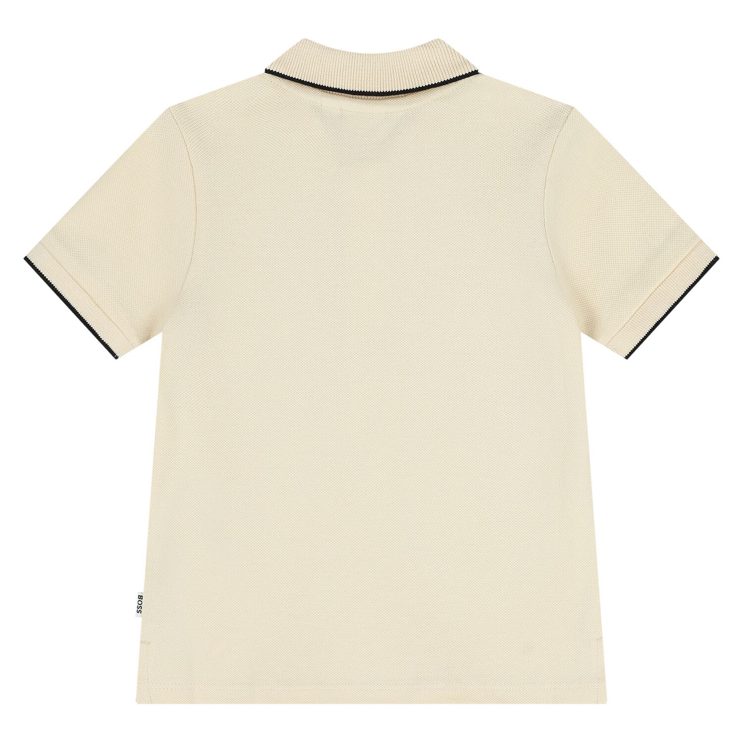 Younger Boys Ivory Logo Polo Shirt, 2, hi-res