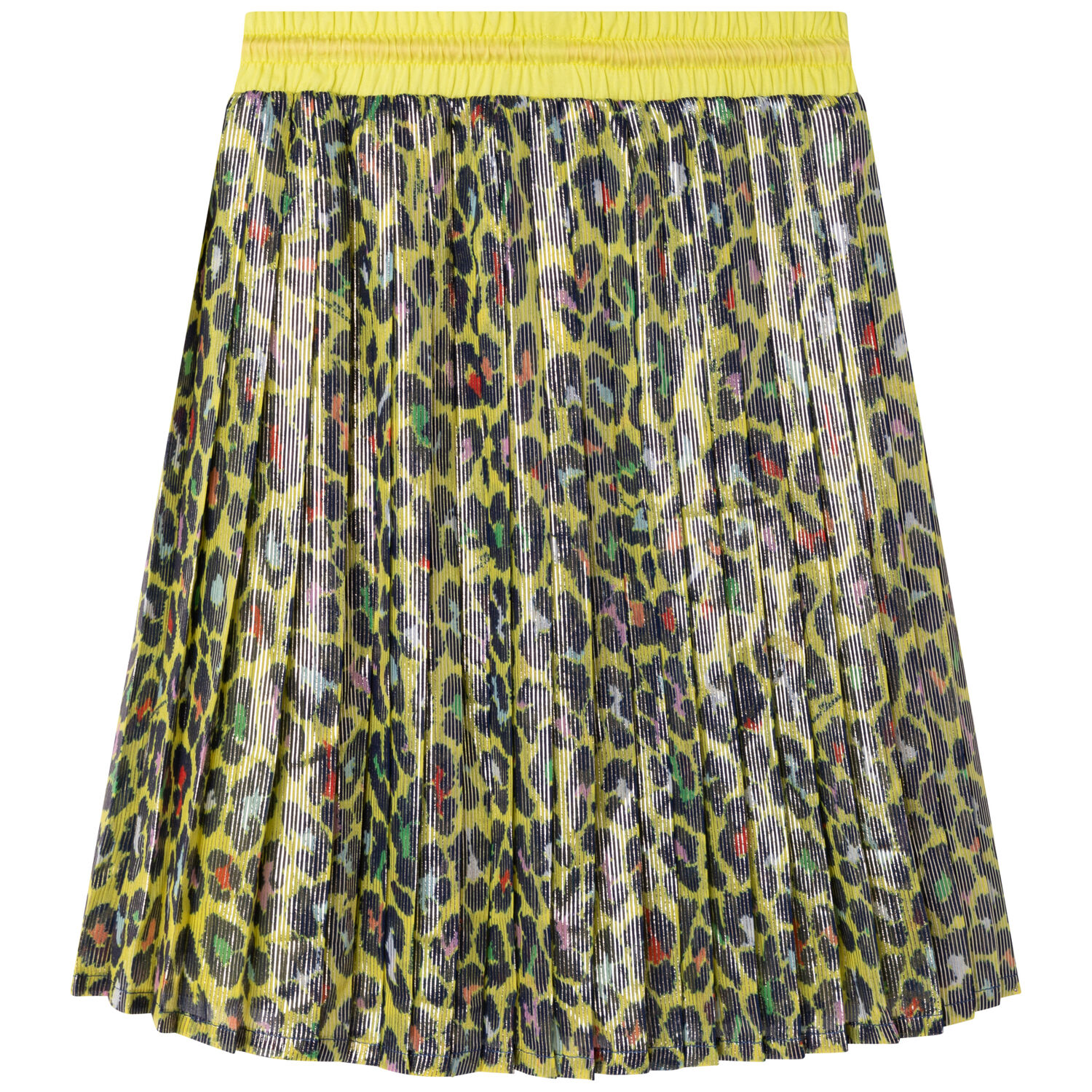 Girls Yellow Cheetah Skirt, 1, hi-res image number null