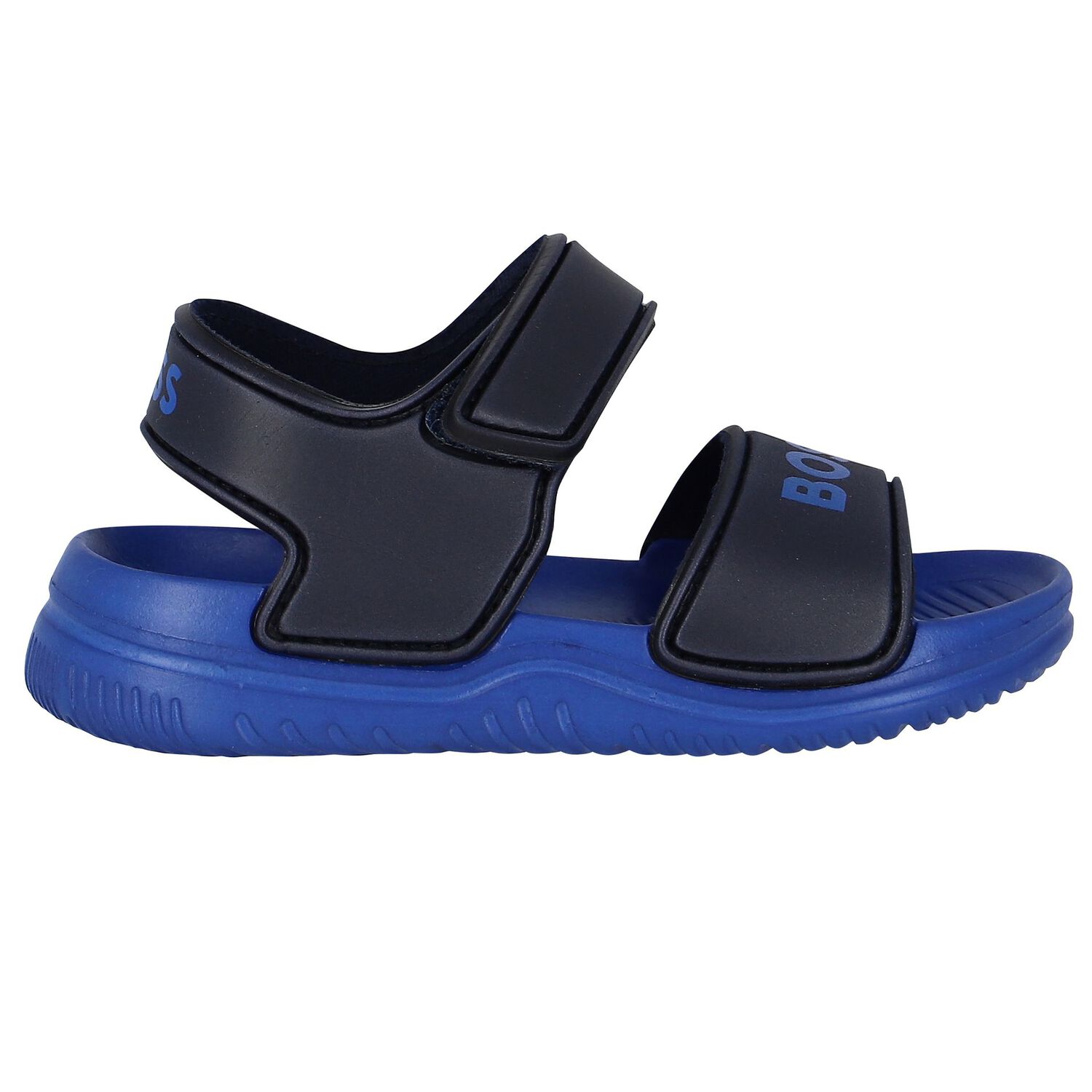Boys Navy Blue & Blue Sandals, 2, hi-res