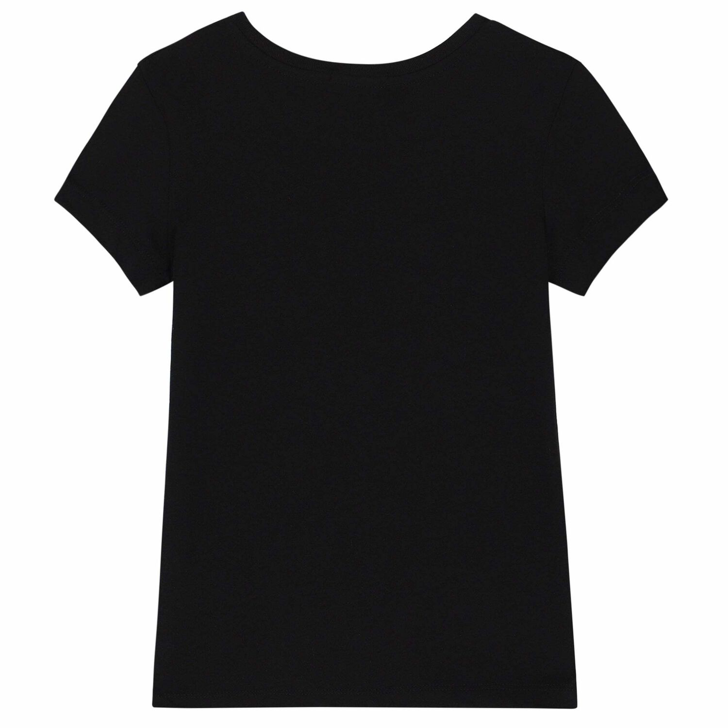 Girls Black Logo T-Shirt, 1, hi-res image number null