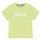 Younger Boys Green Logo T-Shirt, 5, hi-res