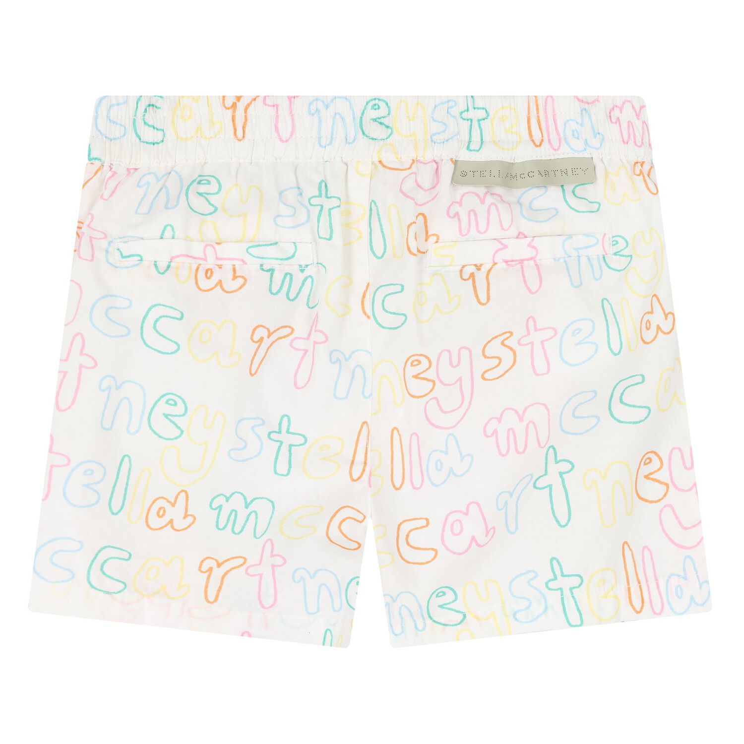 Younger Girls Ivory Cotton Shorts, 1, hi-res image number null