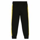 Boys Black Logo Joggers, 1, hi-res