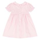 Baby Girls Pink Smocked Ruffled Dress, 1, hi-res