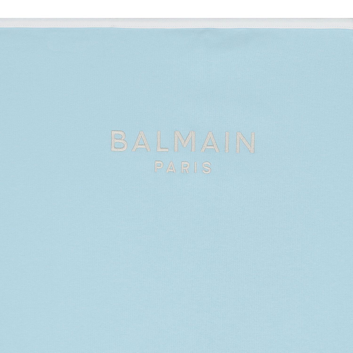 Baby Boys Blue & Gold Logo Blanket, 3, hi-res