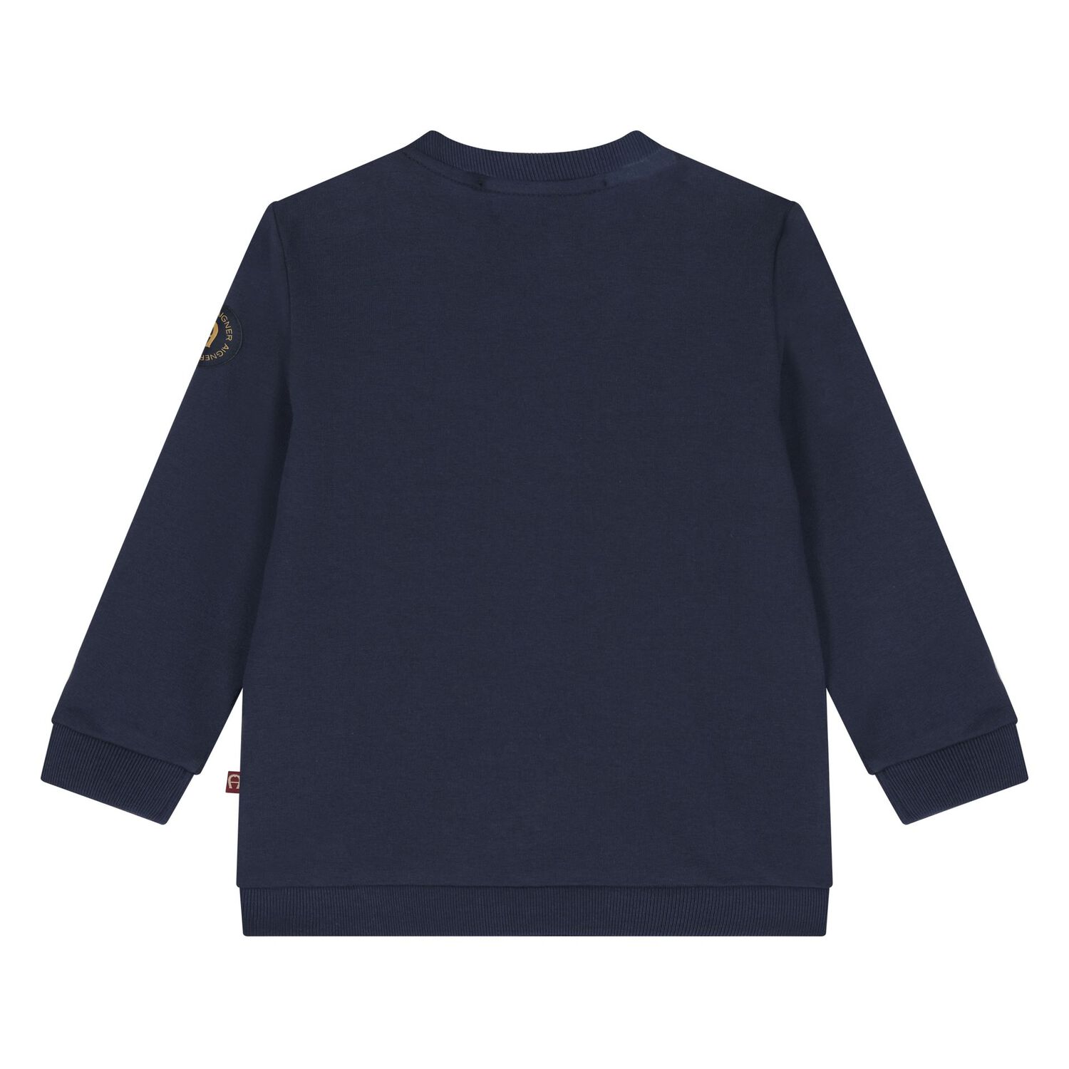 Younger Boys Navy Blue Logo Sweatshirt, 2, hi-res