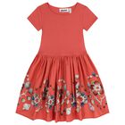 Girls Pink Shell Dress, 2, hi-res