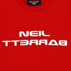 Boys Red Logo Printed T-Shirt, 1, hi-res