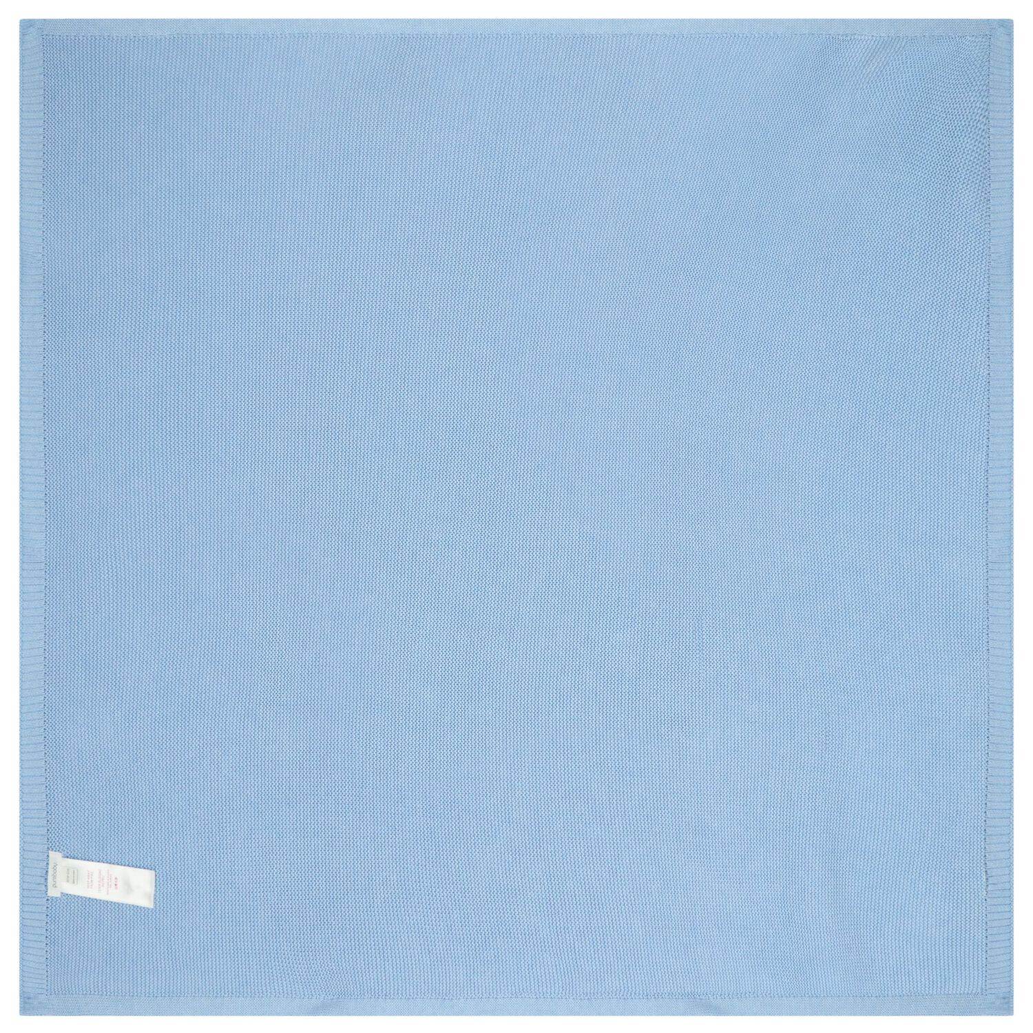 Baby Boys Blue Knitted Blanket, 1, hi-res image number null