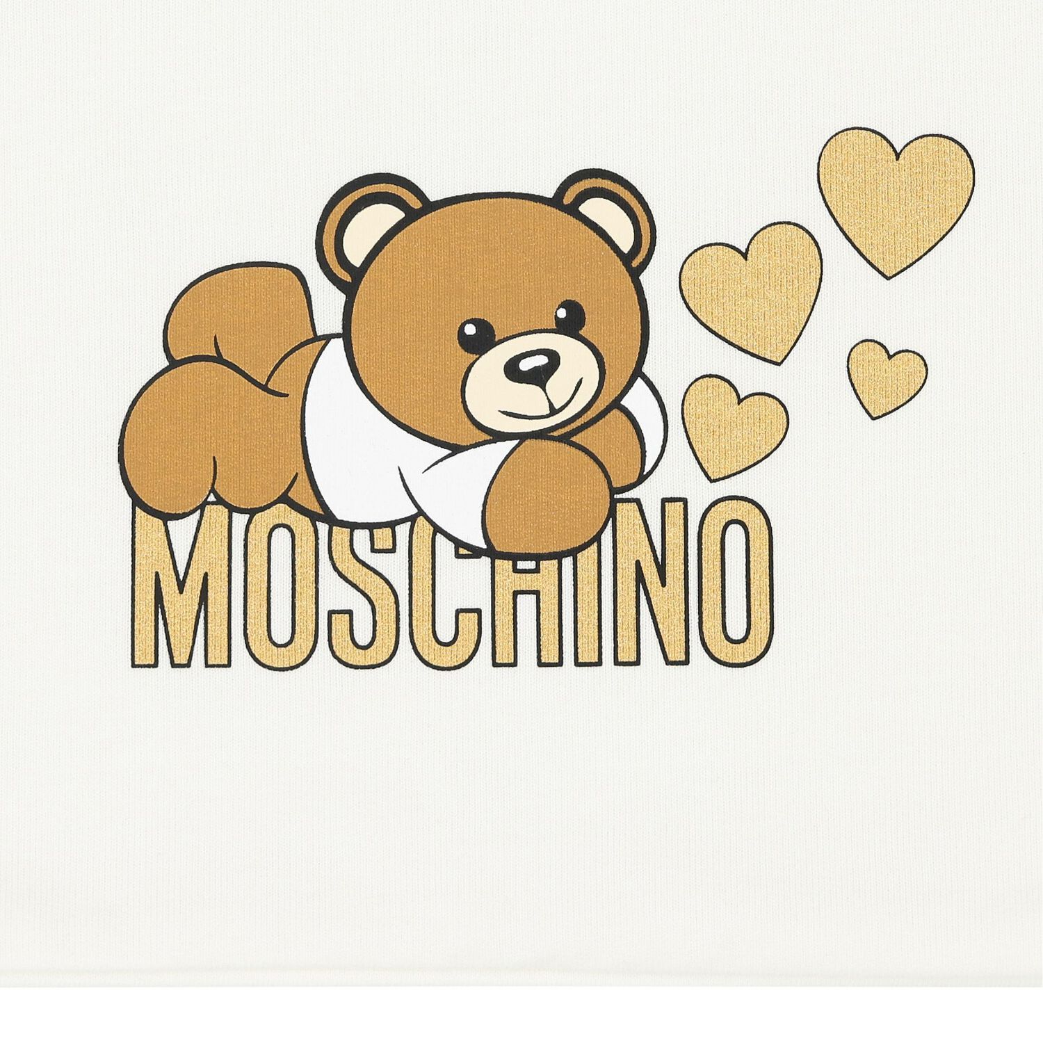 Baby Girls Ivory Teddy Bear Logo Blanket, 1, hi-res